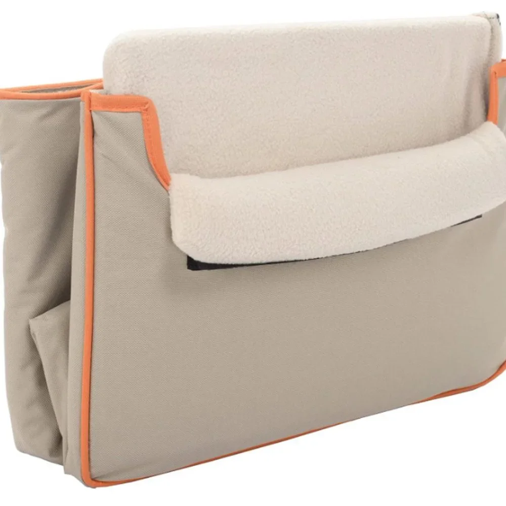 Copilot Travel Collapsible Pet Booster Car Seat Box Plush Fleece Cover 20lb Dogs